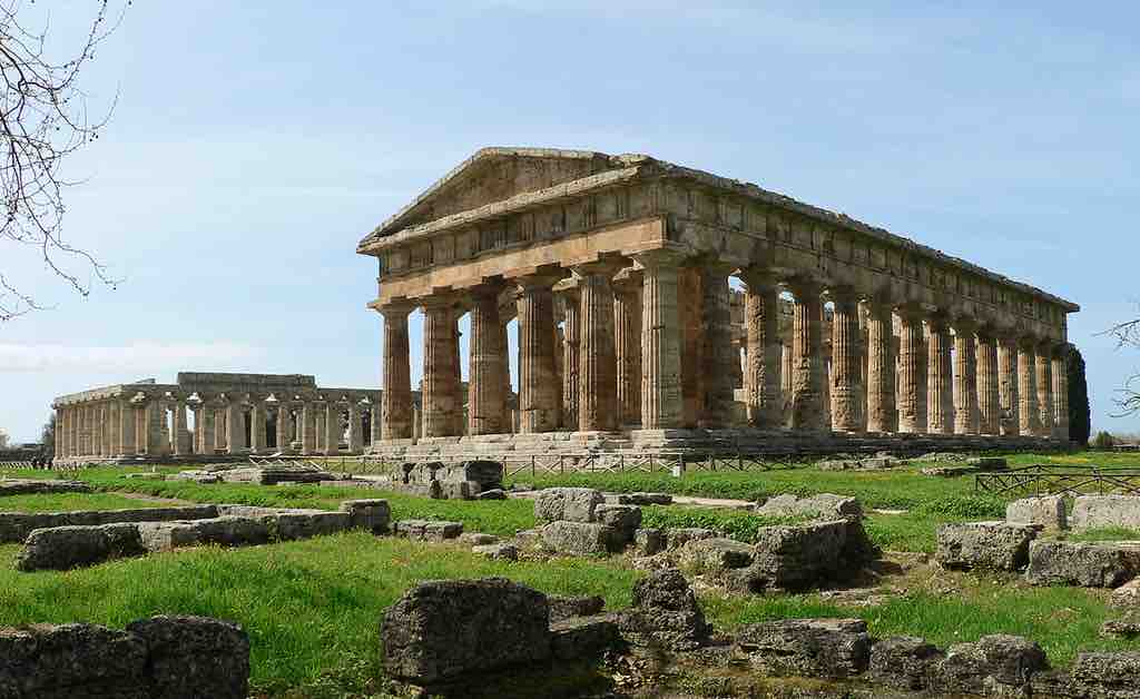 Temple of Hera II and Temple of Hera I, Paestum, Italy. c. 500-460 BCE.