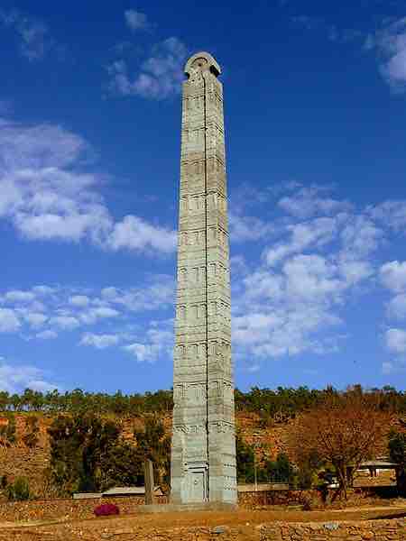 The Obelisk of Aksum after its return to Ethiopia in 2005