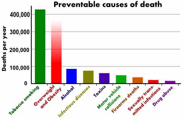 Leading Preventable Causes of Death in the United States.