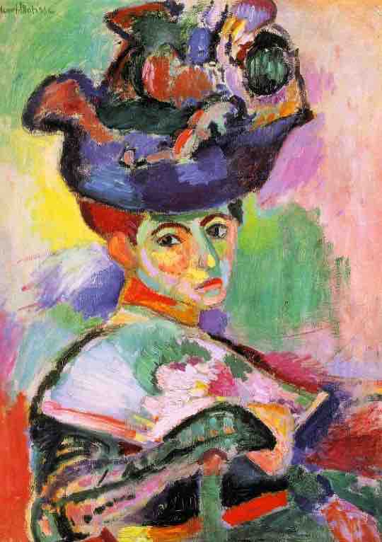 Woman with a Hat by Henri Matisse, 1905.