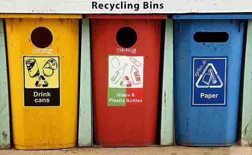 Trash Recycling Containers