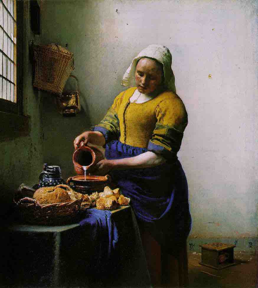 <em>The Milkmaid</em> by Vermeer, 1658
