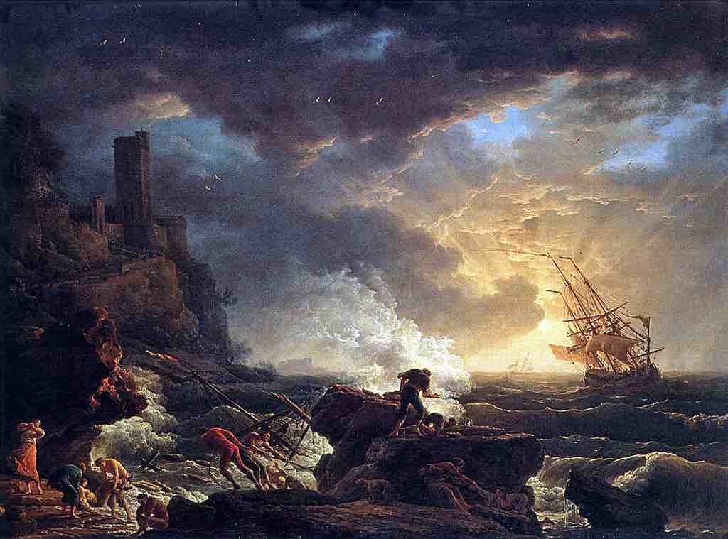 Shipwreck by Claude Joseph Vernet, 1759