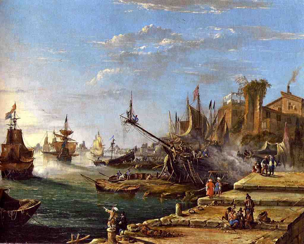 Johann Anton Eismann, <em>Ein Meerhafen</em>, 1600s