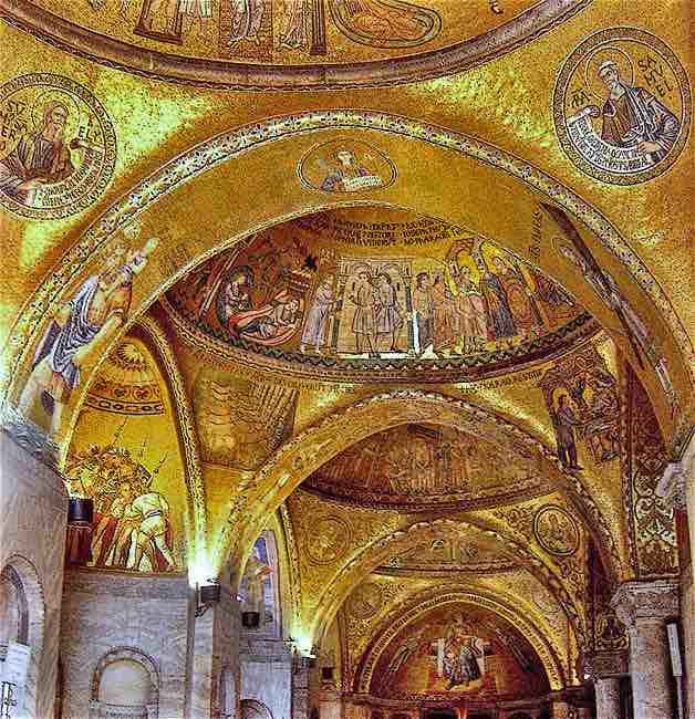 Interior of St. Mark's Basilic, Venice, Italy