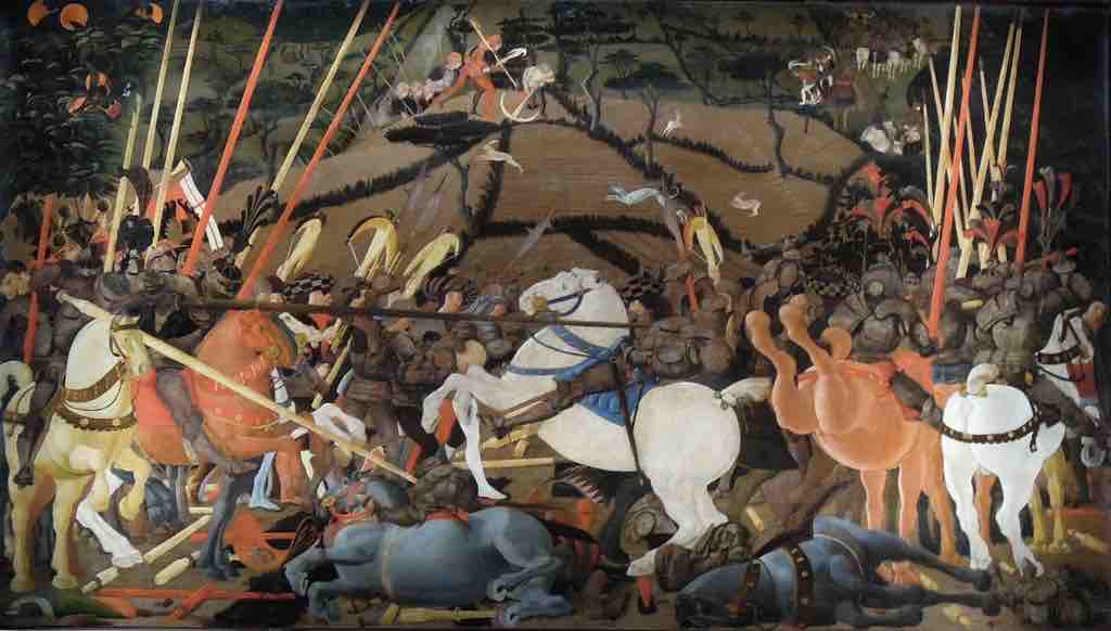 "The Battle of San Romano" by Paolo Uccello
