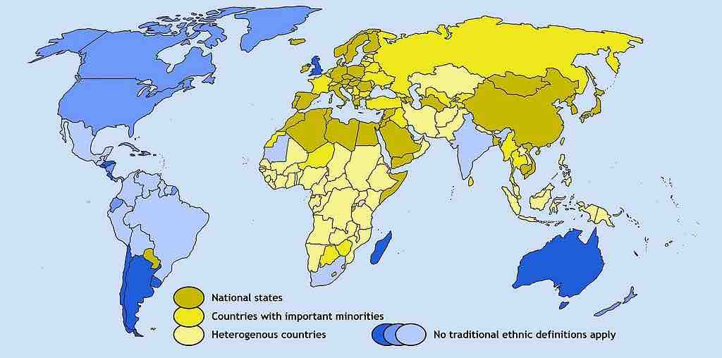 Ethnic diversity map