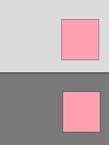 Color optical illusion