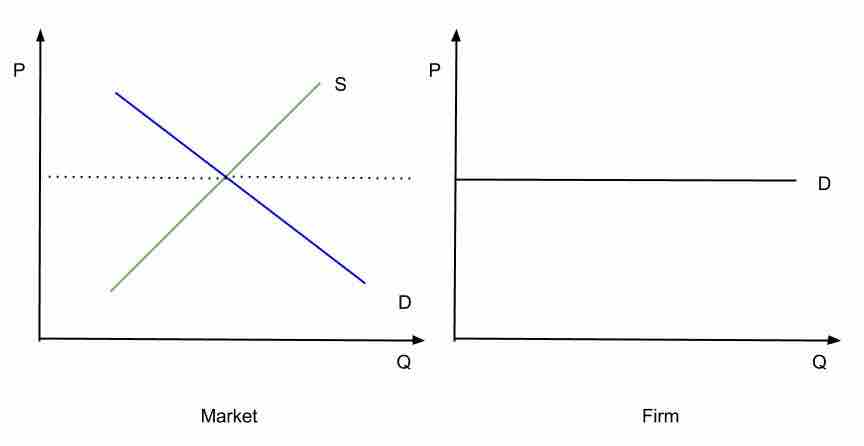 Demand Curve for a Firm in a Perfectly Competitive Market