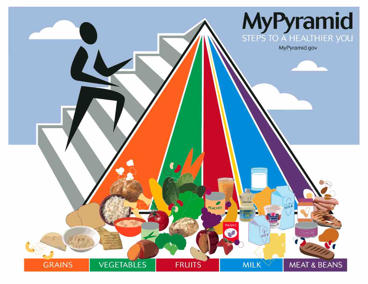 The USDA food pyramid