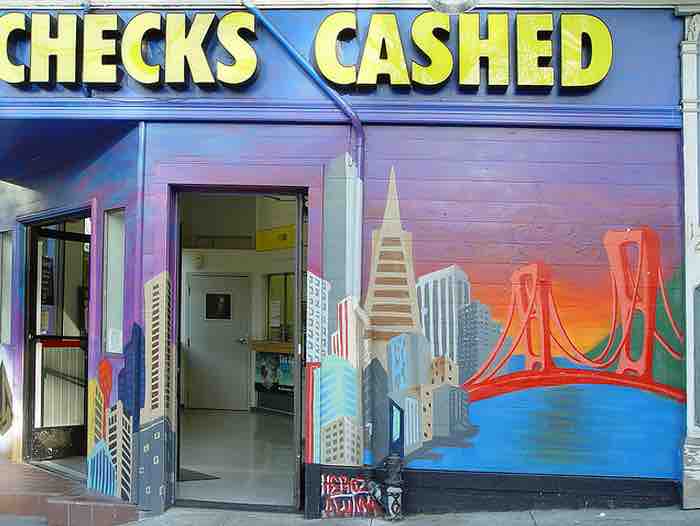 Mural: Checks Cashed