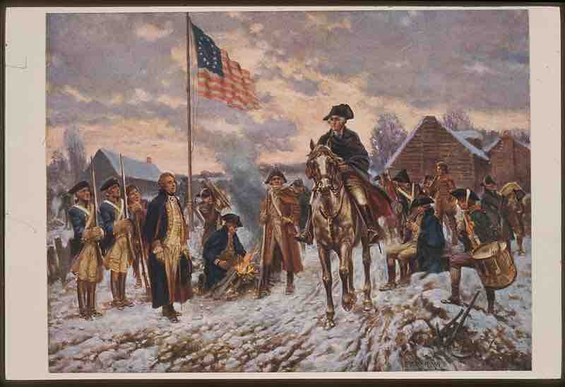 Washington at Valley Forge, by Edward P. Moran