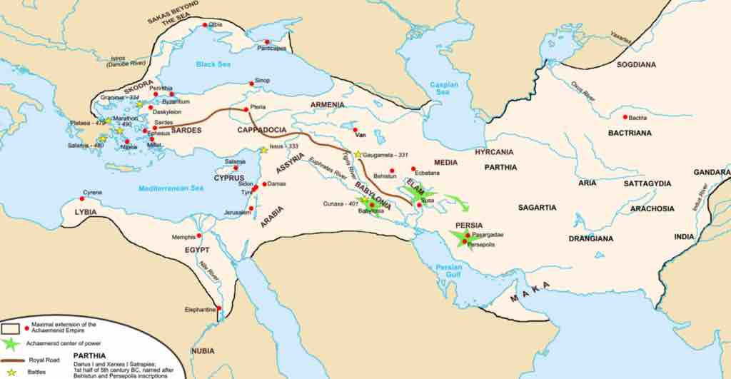 Achaemenid Empire in the time of Darius  and Xerxes