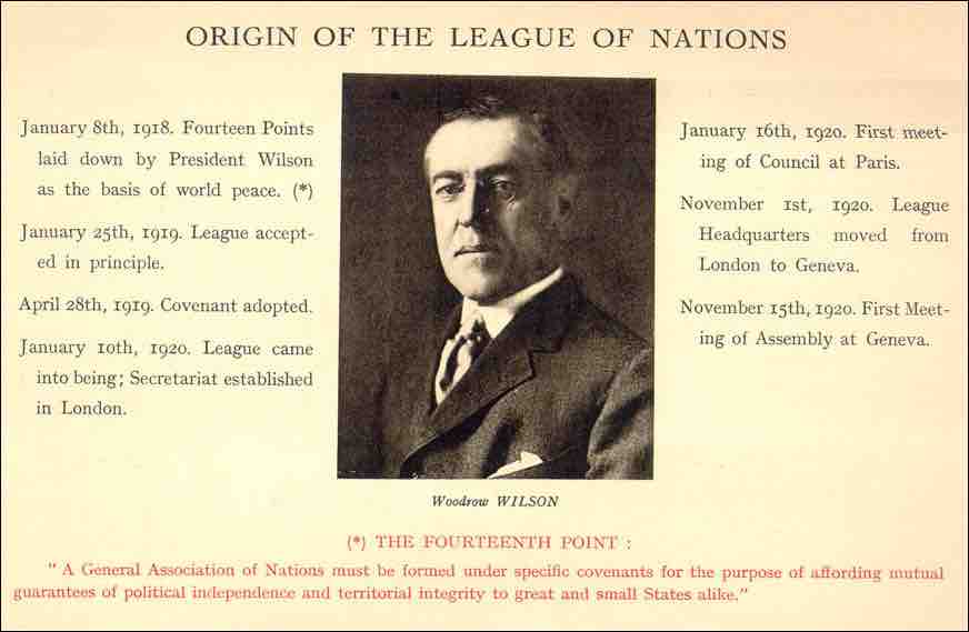 Detail from a League of Nations poster, circa 1920