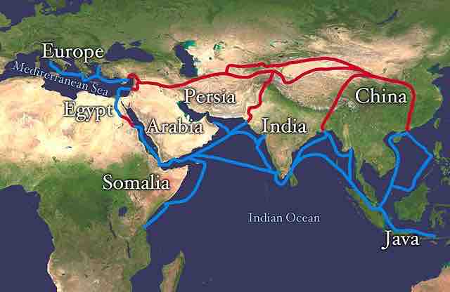 Extent of Silk Route/Silk Road