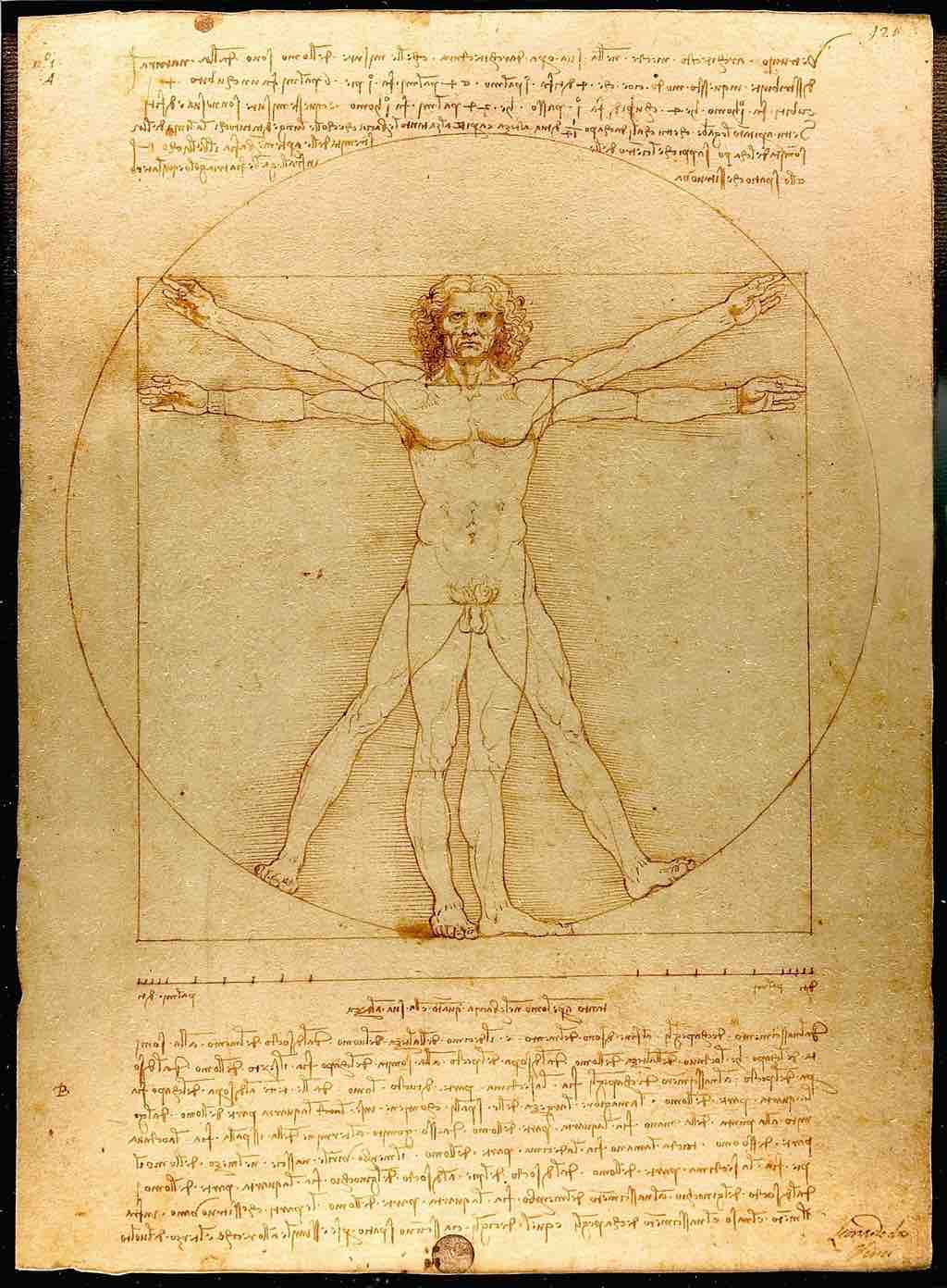 Leonardo da Vinci's "The Vitruvian Man"
