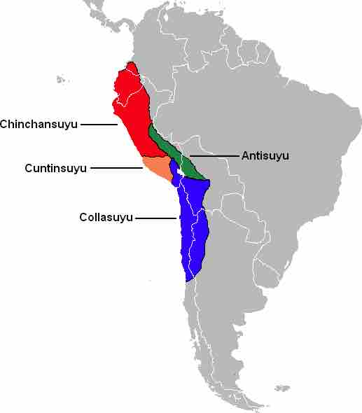 The Four suyus of the Inca Empire