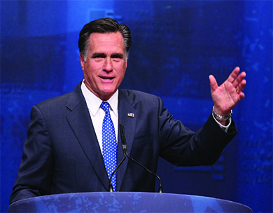 Republican candidate Mitt Romney