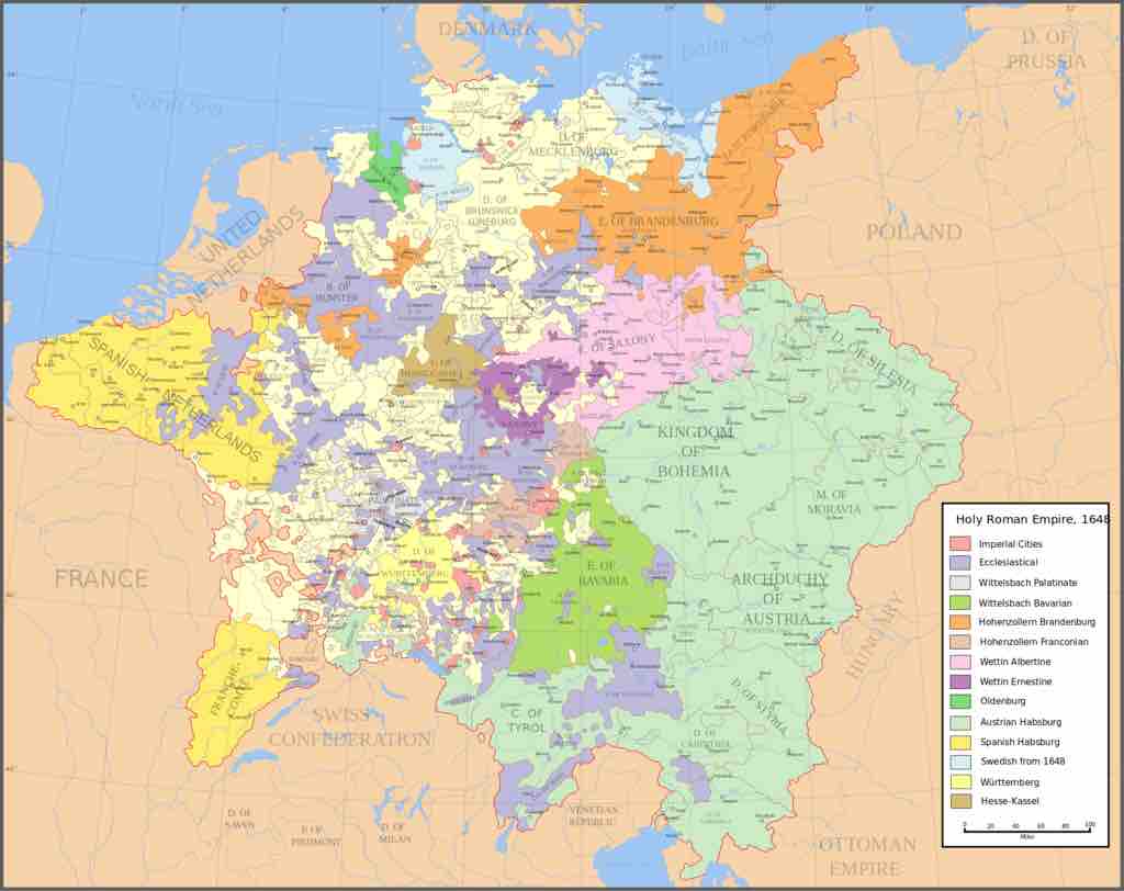 The Holy Roman Empire in 1648