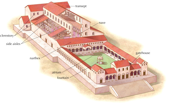 Exterior reconstruction of Old St. Peter's