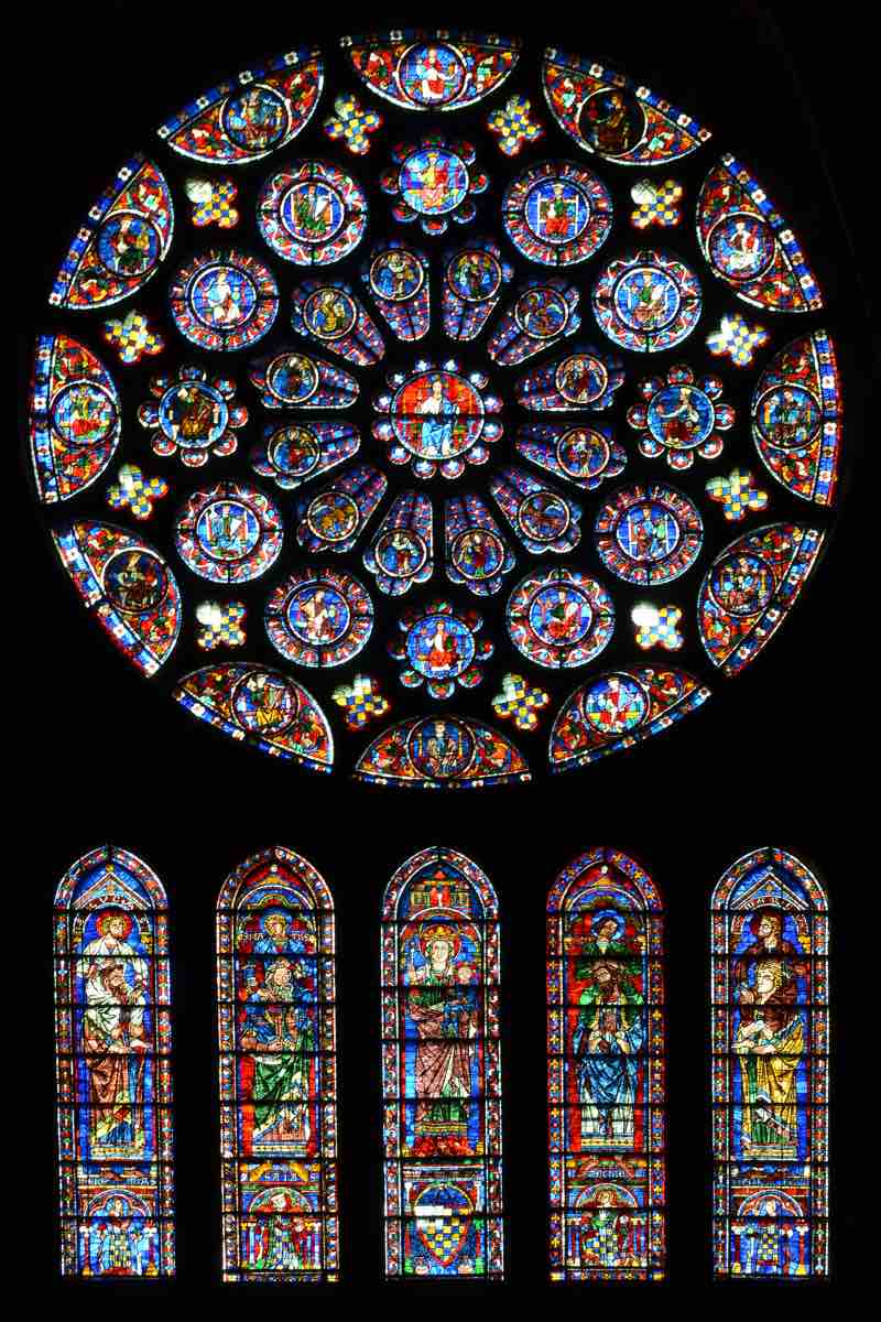 South transept rose window, c.1221-30