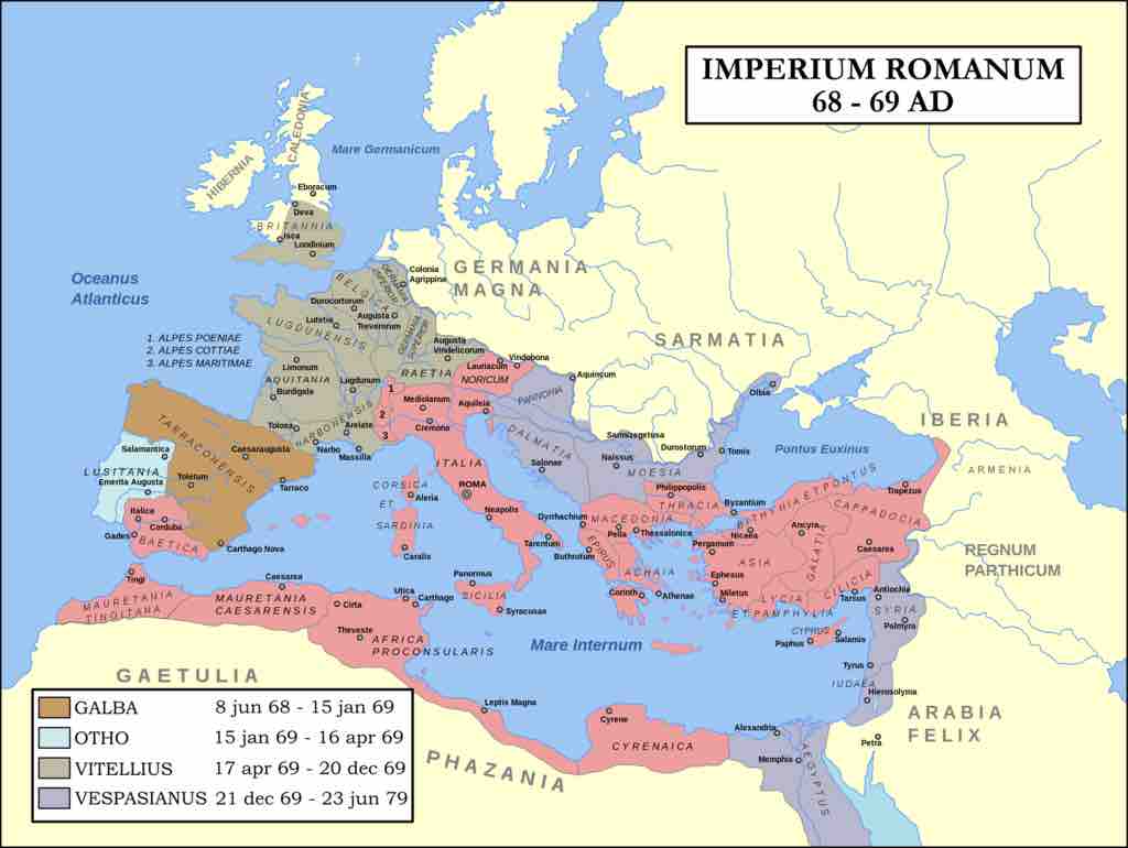 Roman Empire in 69 AD