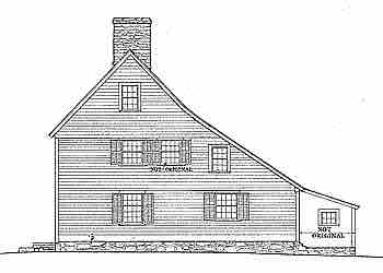 Illustration of a saltbox house