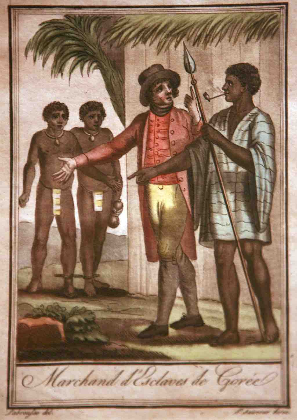 Slave traders in Gorés, by Jacques Grasset de Saint-Sauveur