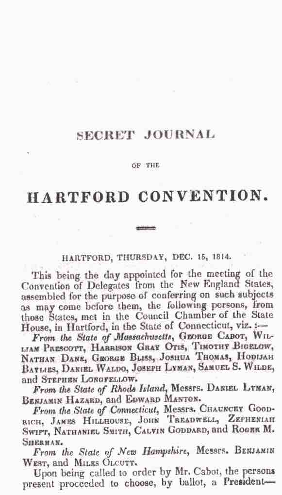 Proceedings of the Hartford Convention