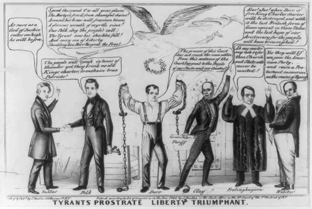 "Tyrants Prostrate Liberty Triumphant"