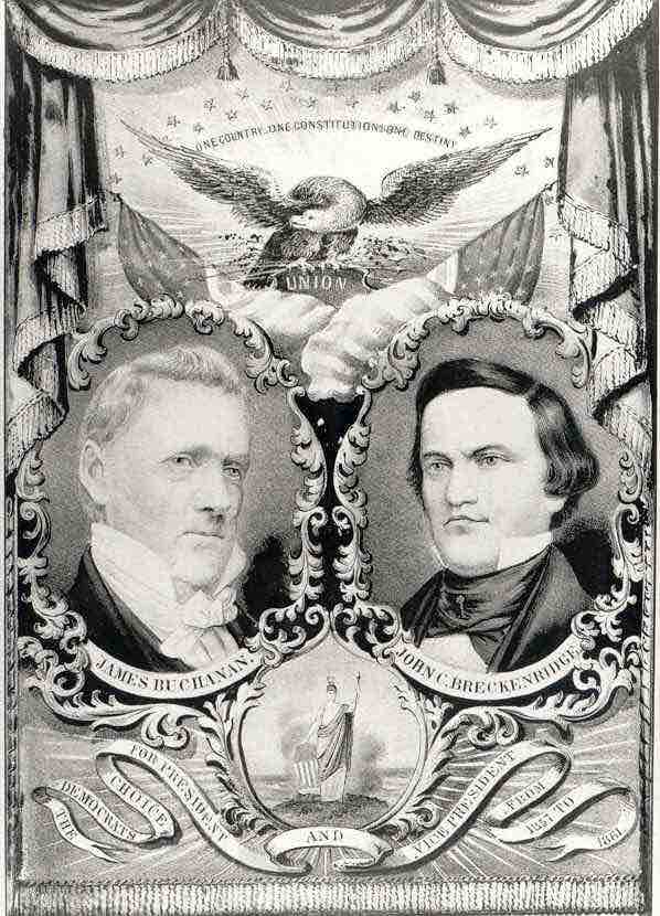 1856 Democratic Party campaign poster