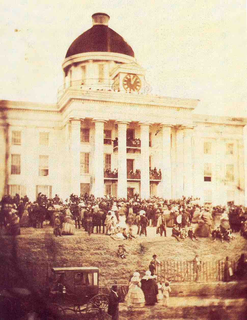 Davis's inauguration, 1861