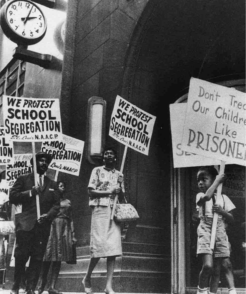 Protest Against the Racial Segregation of U.S. Schools