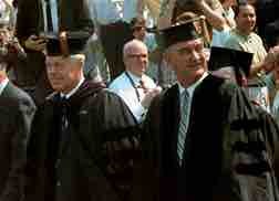 President Johnson at the University of Michigan Commencement Ceremony, 1964