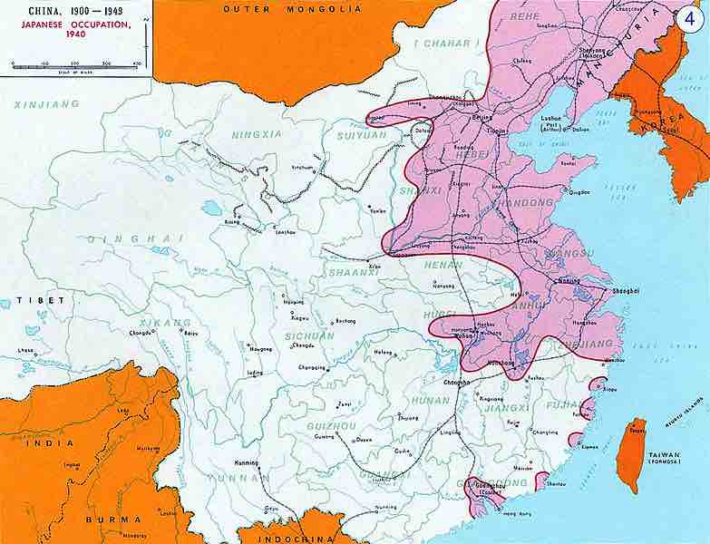 Japanese Occupation - Map