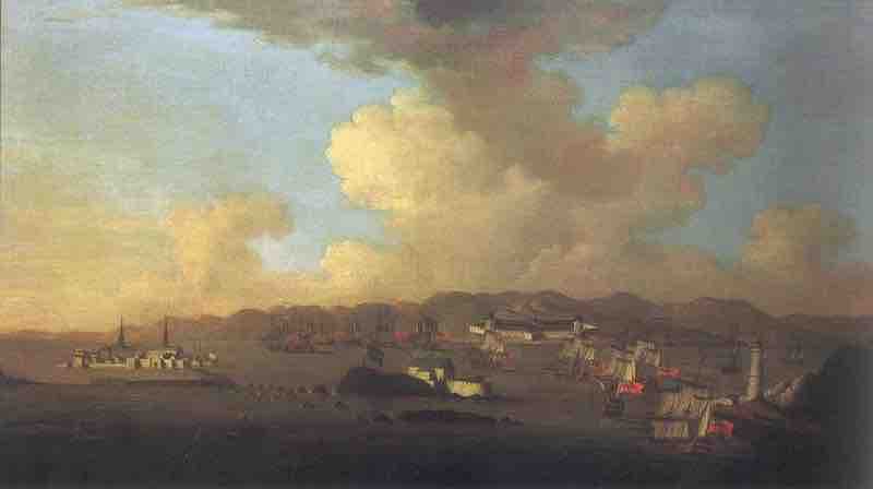 The Capture of Louisburg, 1745 by Peter Monamy