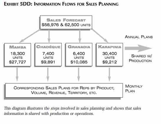Information Flows for Sales Planning