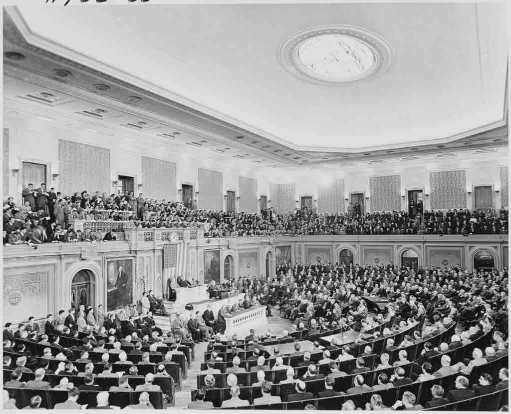 President Truman Delivers his State of the Union to Congress in 1950