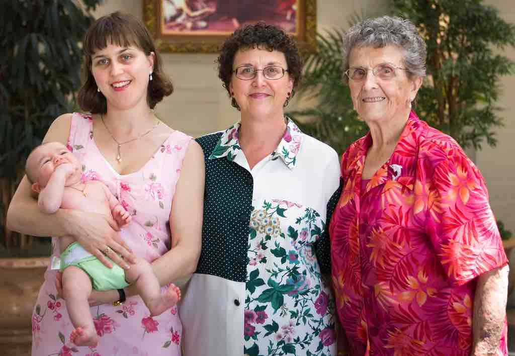 Baby, Mother, Grandmother and Great-Grandmother