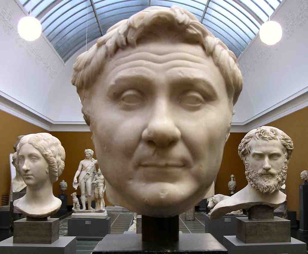 Marble bust of Pompey the Great.