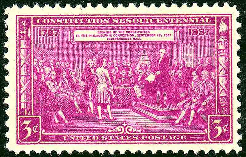 Framers of the Constitution Stamp (1937)