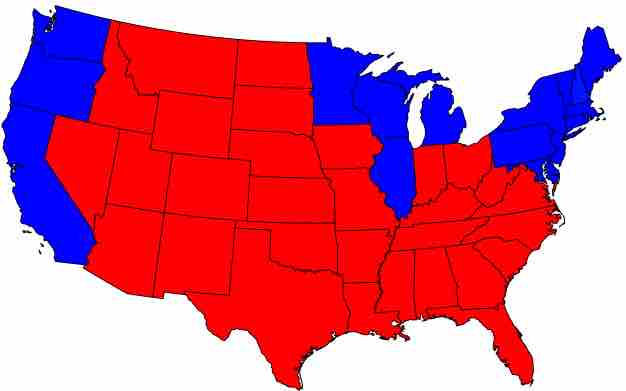 Political Values by Geographic Region