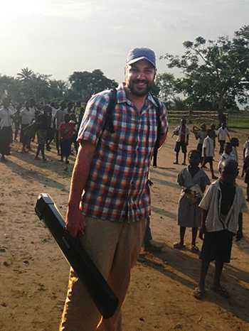 Photo: Ben in the field during a prior deployment for monkeypox in the Democratic Republic of Congo