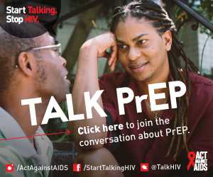 Start Talking. Stop HIV. Talk PrEP Click here to join the conversation about prep. Act Against AIDS. Instagram/Act Against AIDS, Facebook/StartTalkingHIV, Twitter @TalkHIV