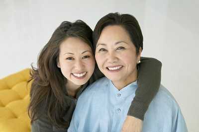 Asian Women smiling