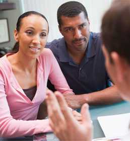 	Couple talking to a Doctor