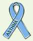 Asthma blue ribbion logo