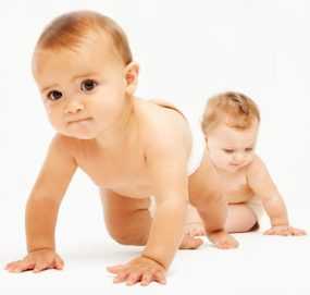 Photo: Two crawling babies