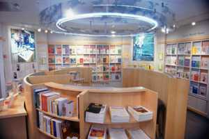 library with rows of books