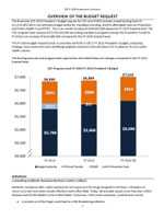 FY 2016 Overview and Detail Table